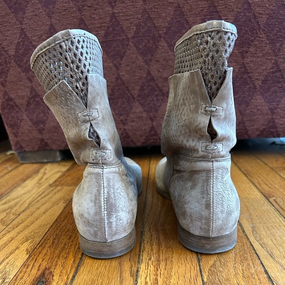 VIC MATIE Beige suede mesh Ankle Booties 40 - Picture 9 of 13